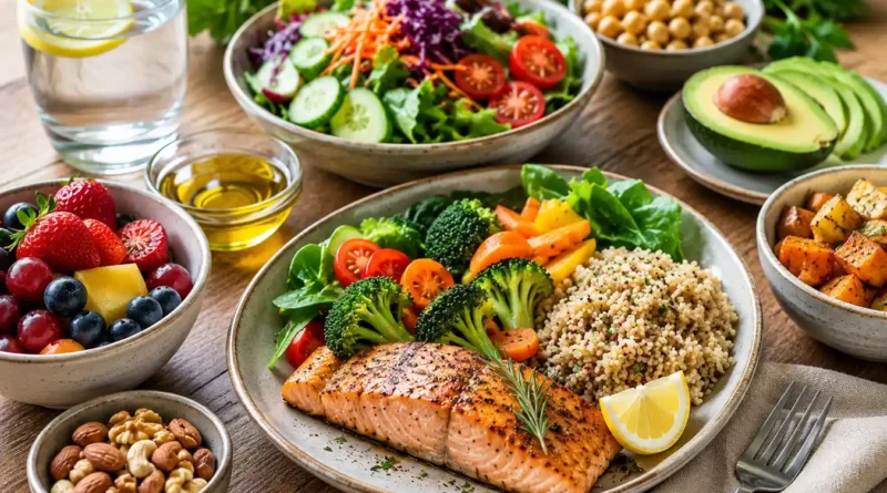 Alimentación saludable con comida real y equilibrada