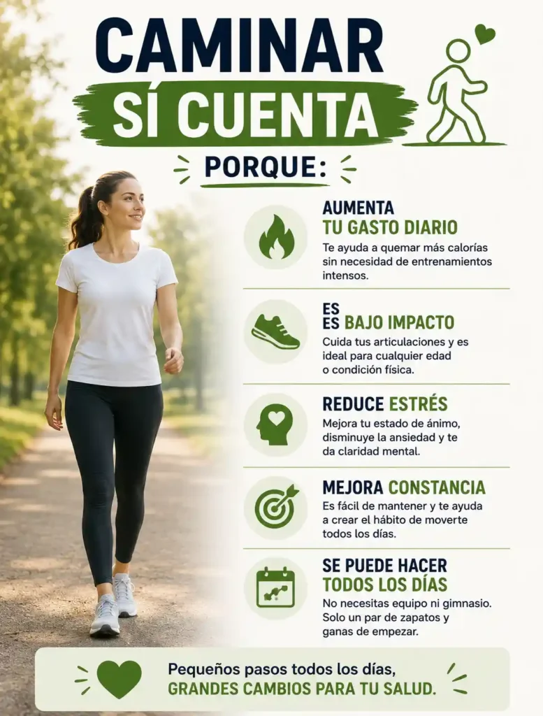 Caminar sí cuenta como ejercicio para bajar de peso