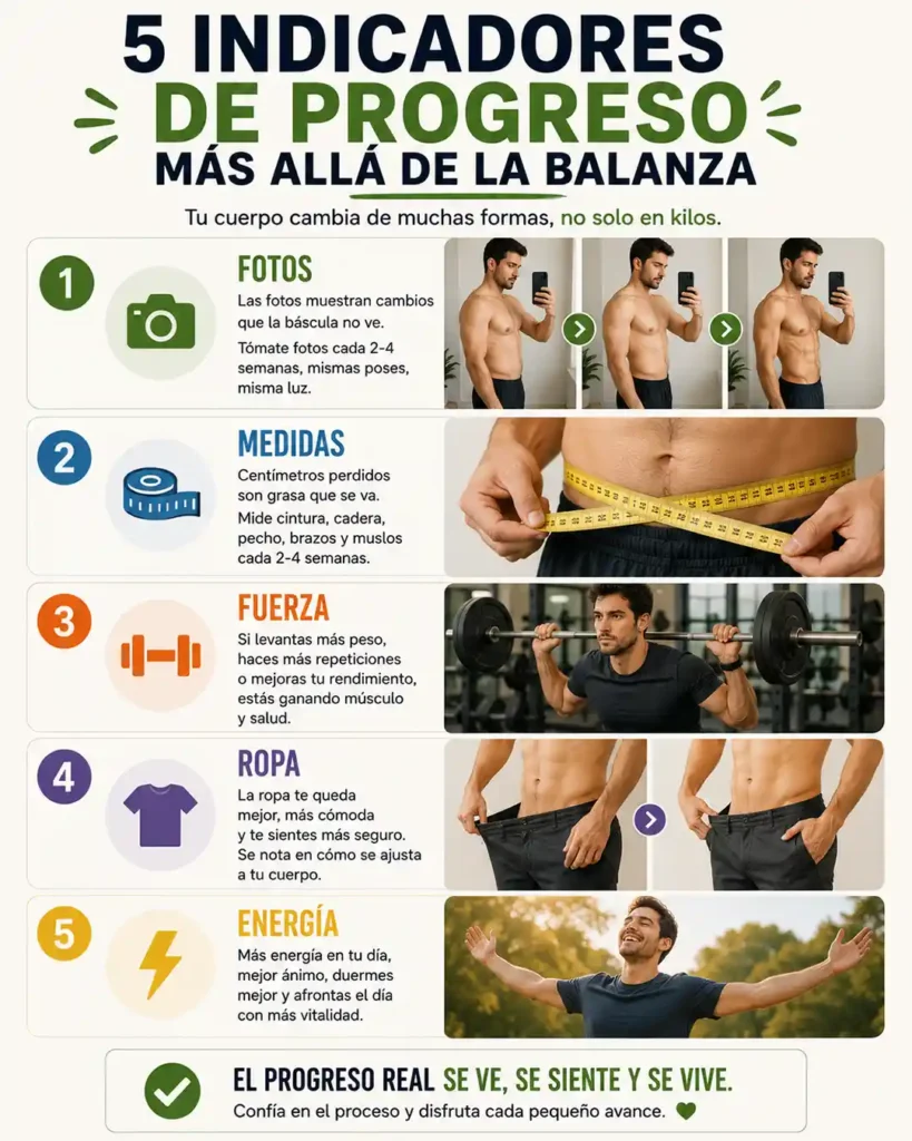 Cómo medir progreso al perder grasa sin obsesionarse con la balanza