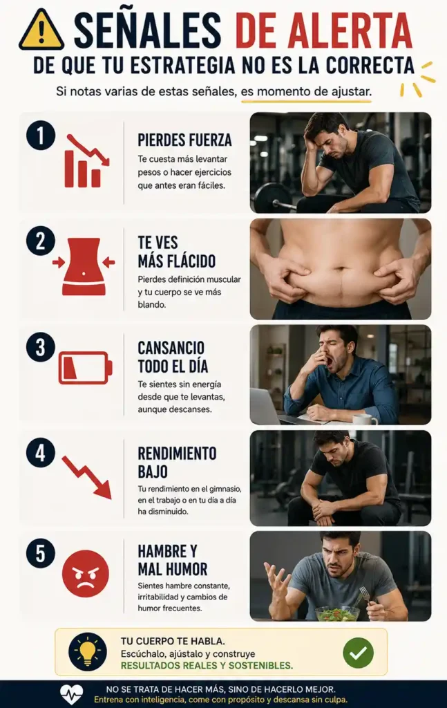 Señales de que estás perdiendo músculo al bajar de peso