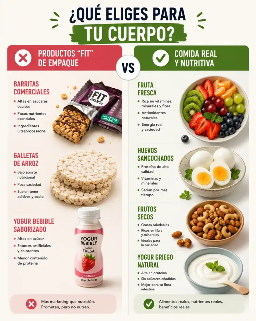 Snack saludable no siempre es un producto fit light o ultraprocesado